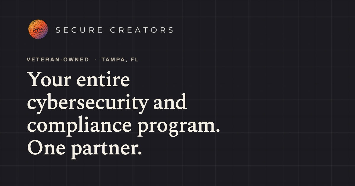 Securely Create Secure Creators Cybersecurity and Consulting